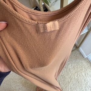 SKIMS Camel Ribbed Women's Sweater